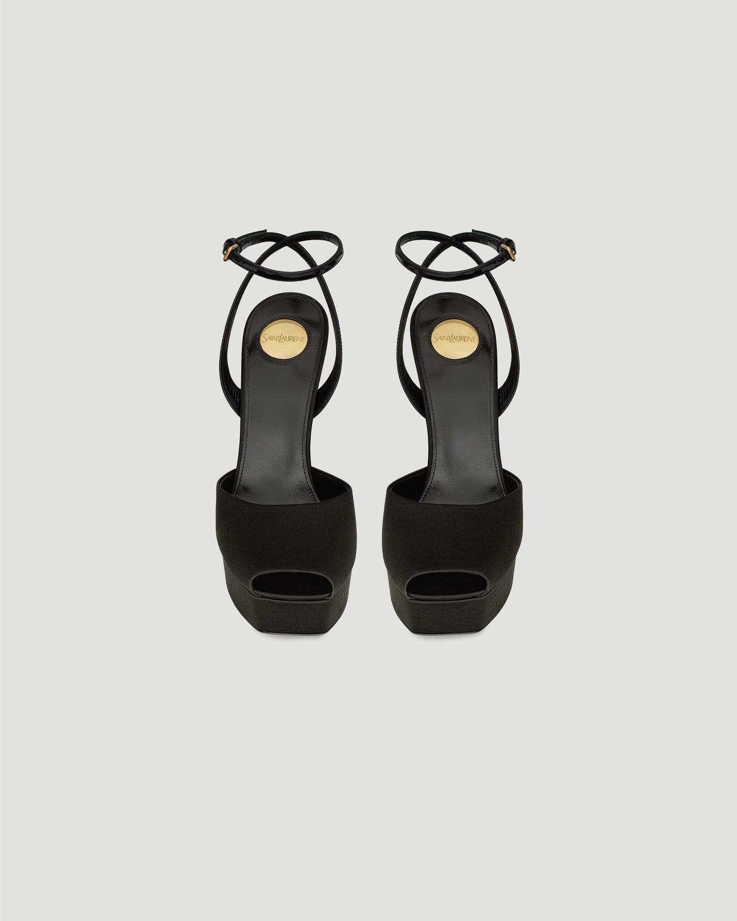 Le Scandale Platform Sandals in Satin Crepe