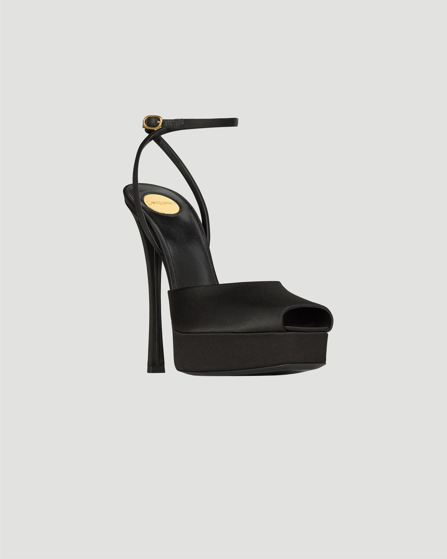 Le Scandale Platform Sandals in Satin Crepe