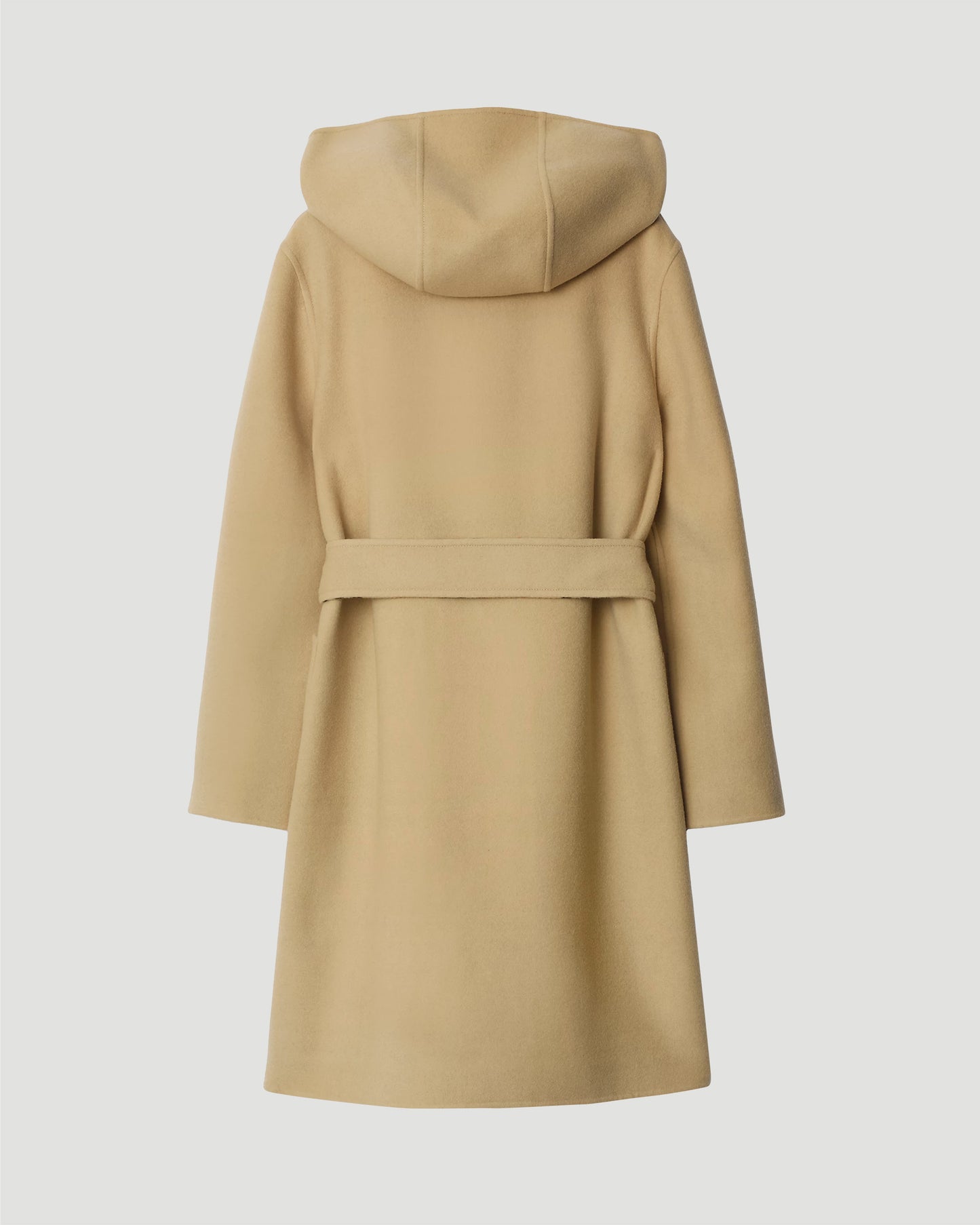 Mid-Length Reversible Check Wool Car Coat