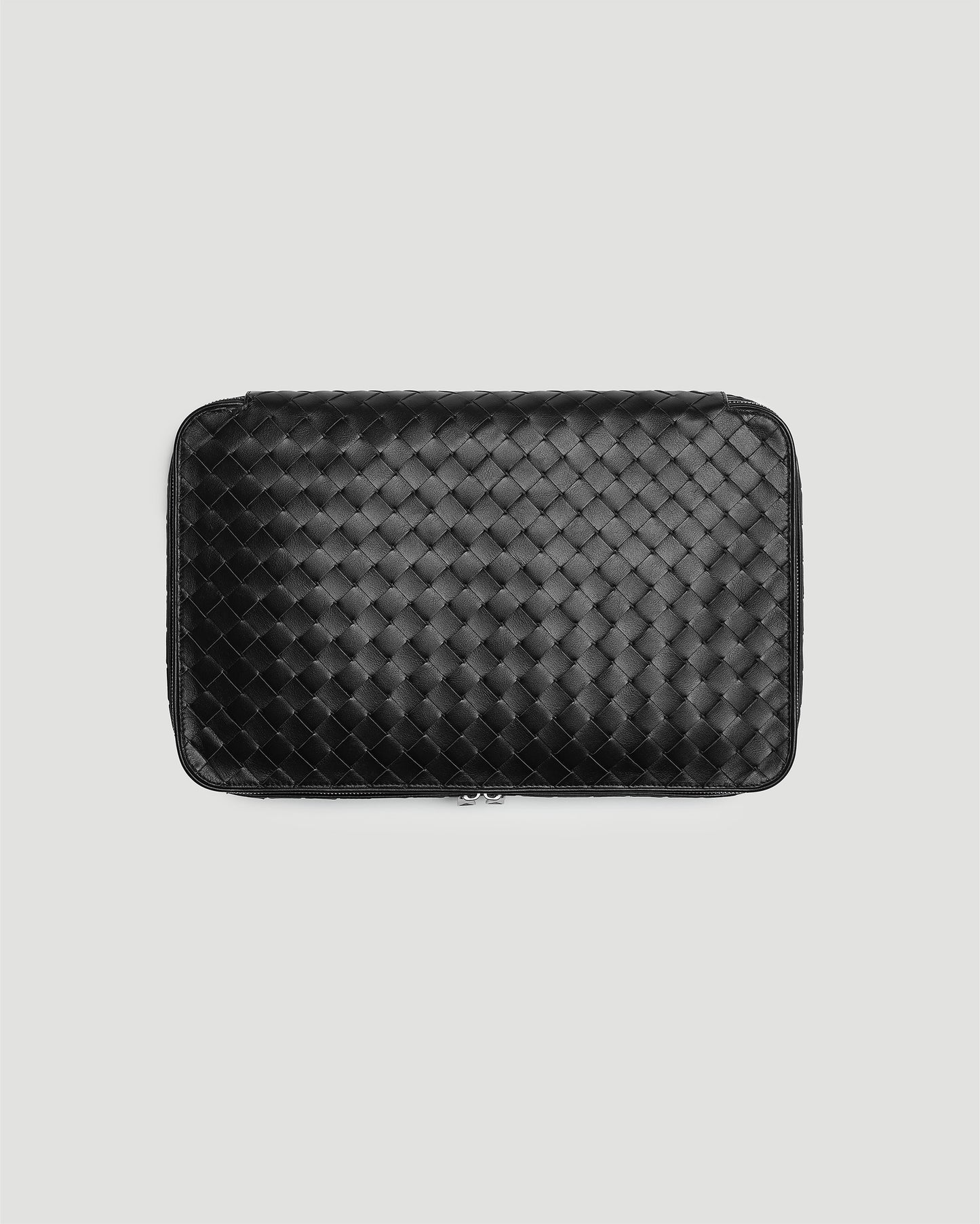 Intrecciato Small Packing Cube in Black