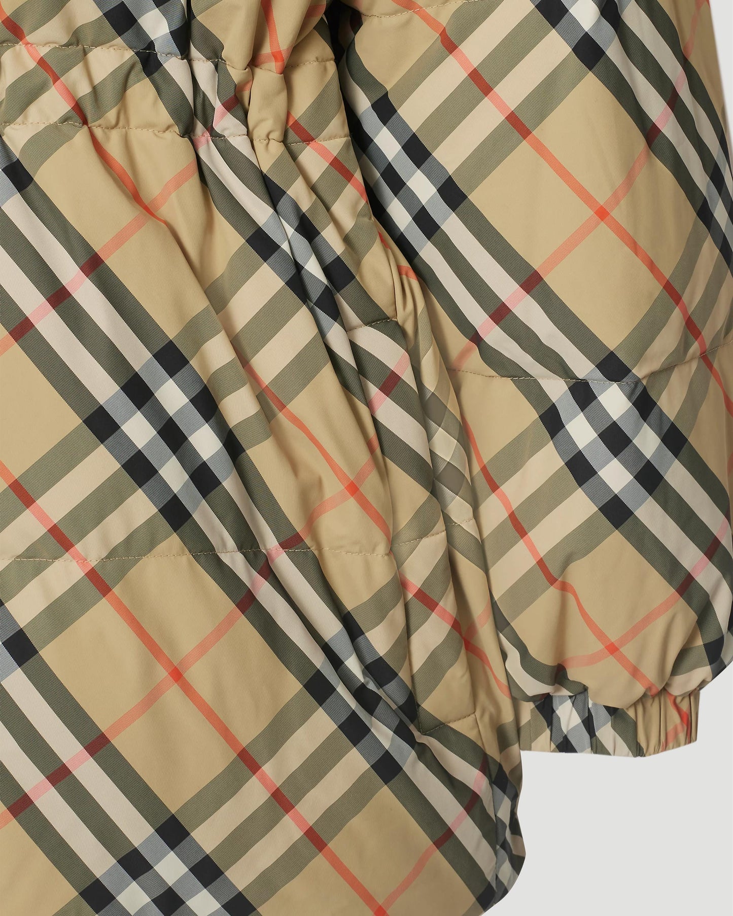 Reversible Check Nylon Puffer Jacket