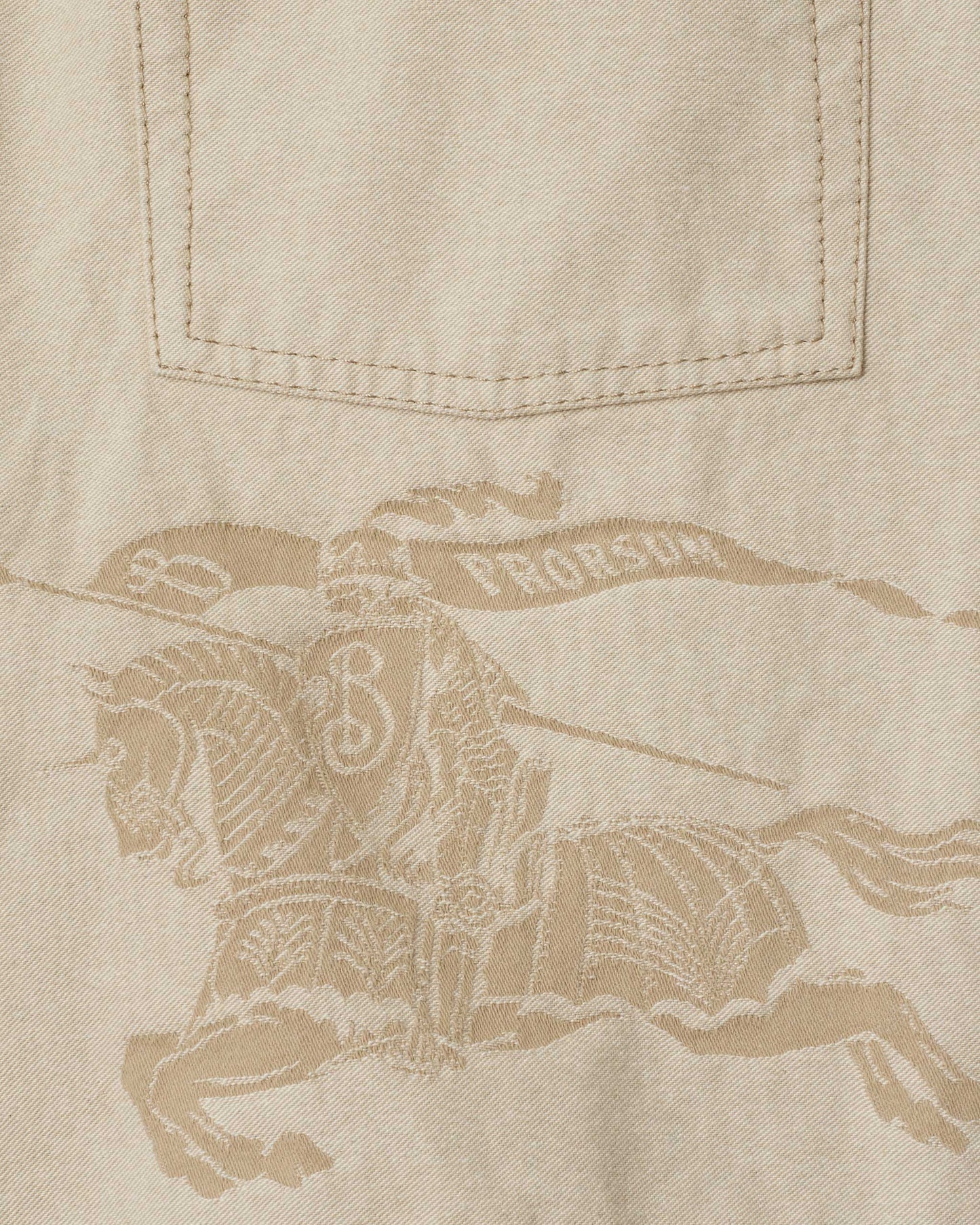 EKD Denim Shorts in Alabaster