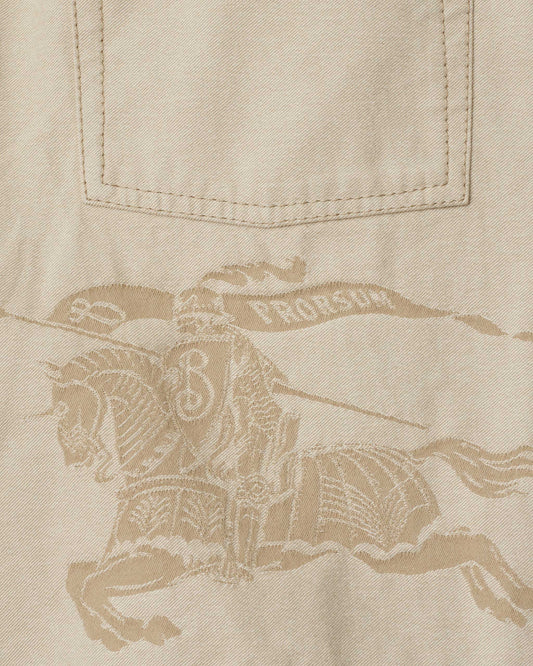 EKD Denim Shorts in Alabaster