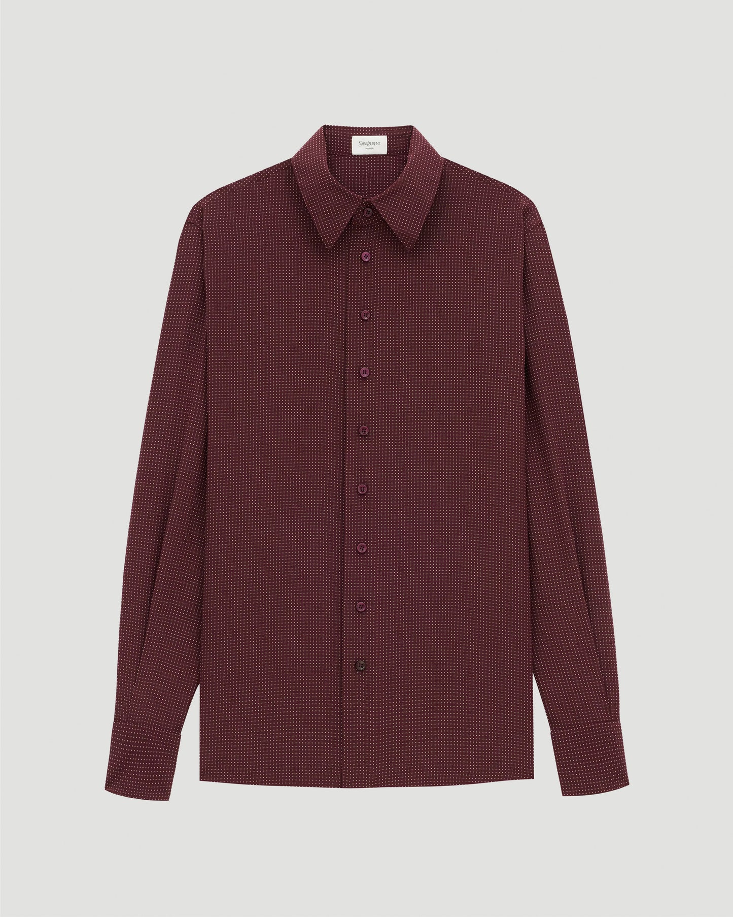 Shirt in Dotted Silk Crepe de Chine