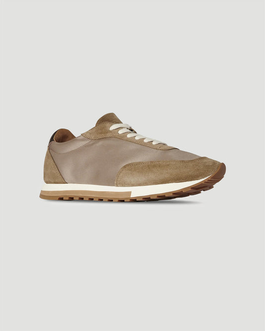 Round-toe lace-up sneakers
