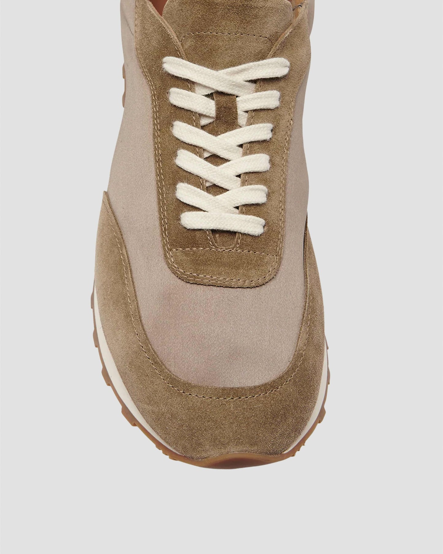 Round-toe lace-up sneakers