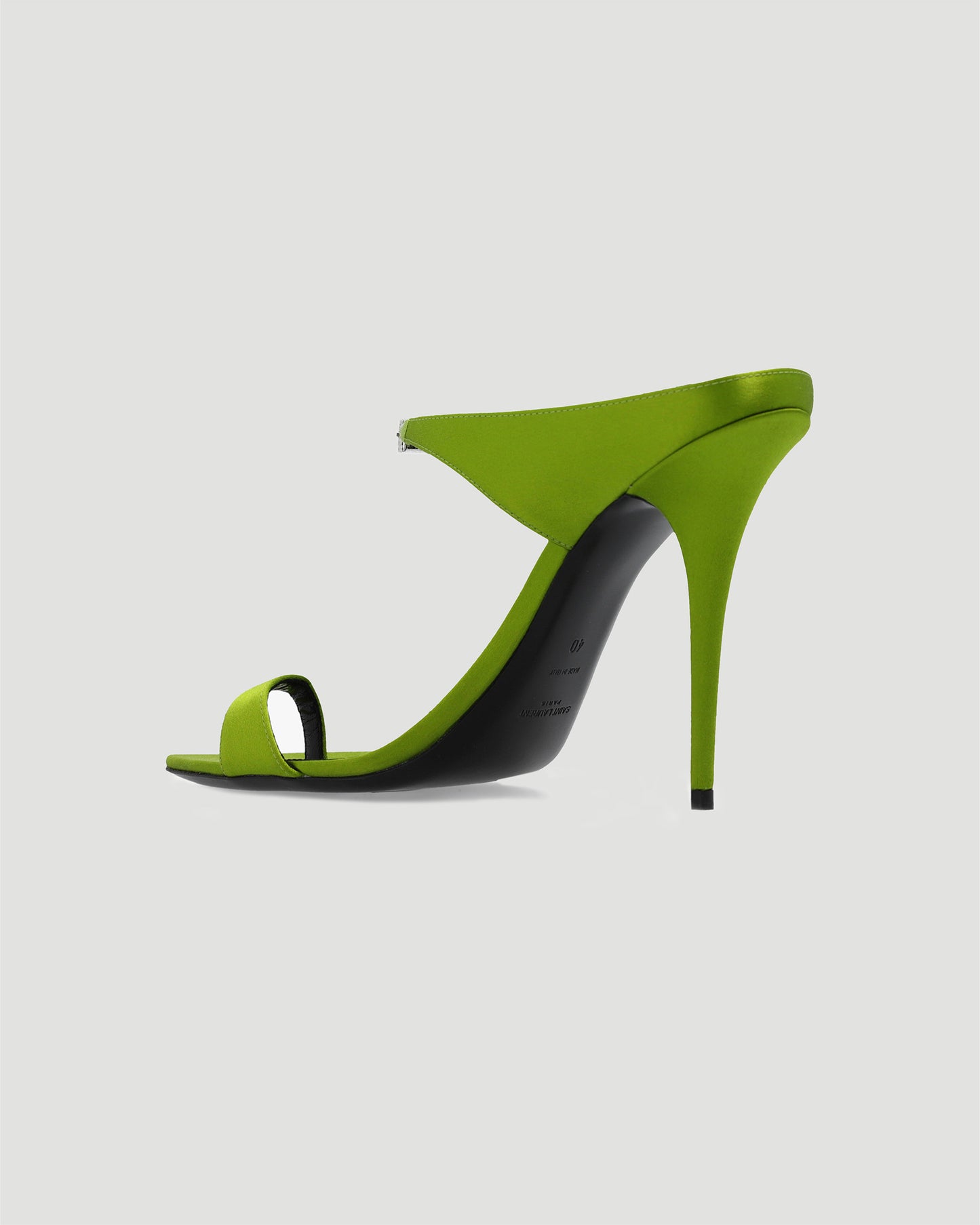 DIVE HEELED MULES IN GREEN