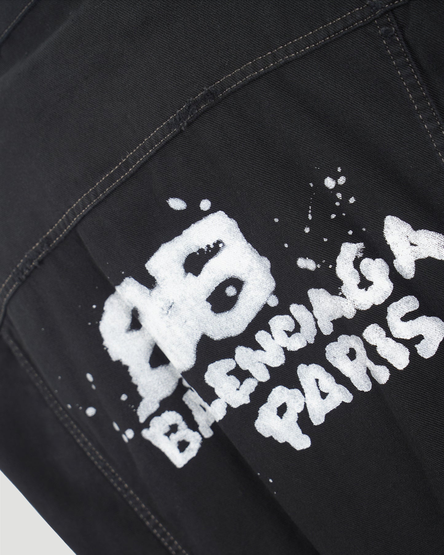 HAND DRAWN BB ICON OVERSIZED JACKET IN BLACK