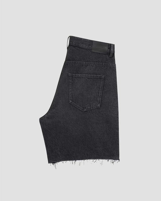 Bermuda Shorts in Black Vendôme Denim