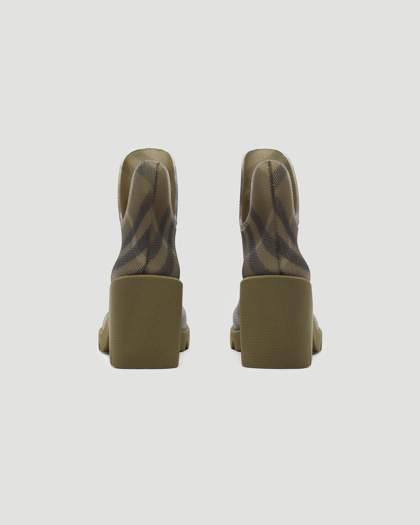 Check Rubber Marsh Heel Boots