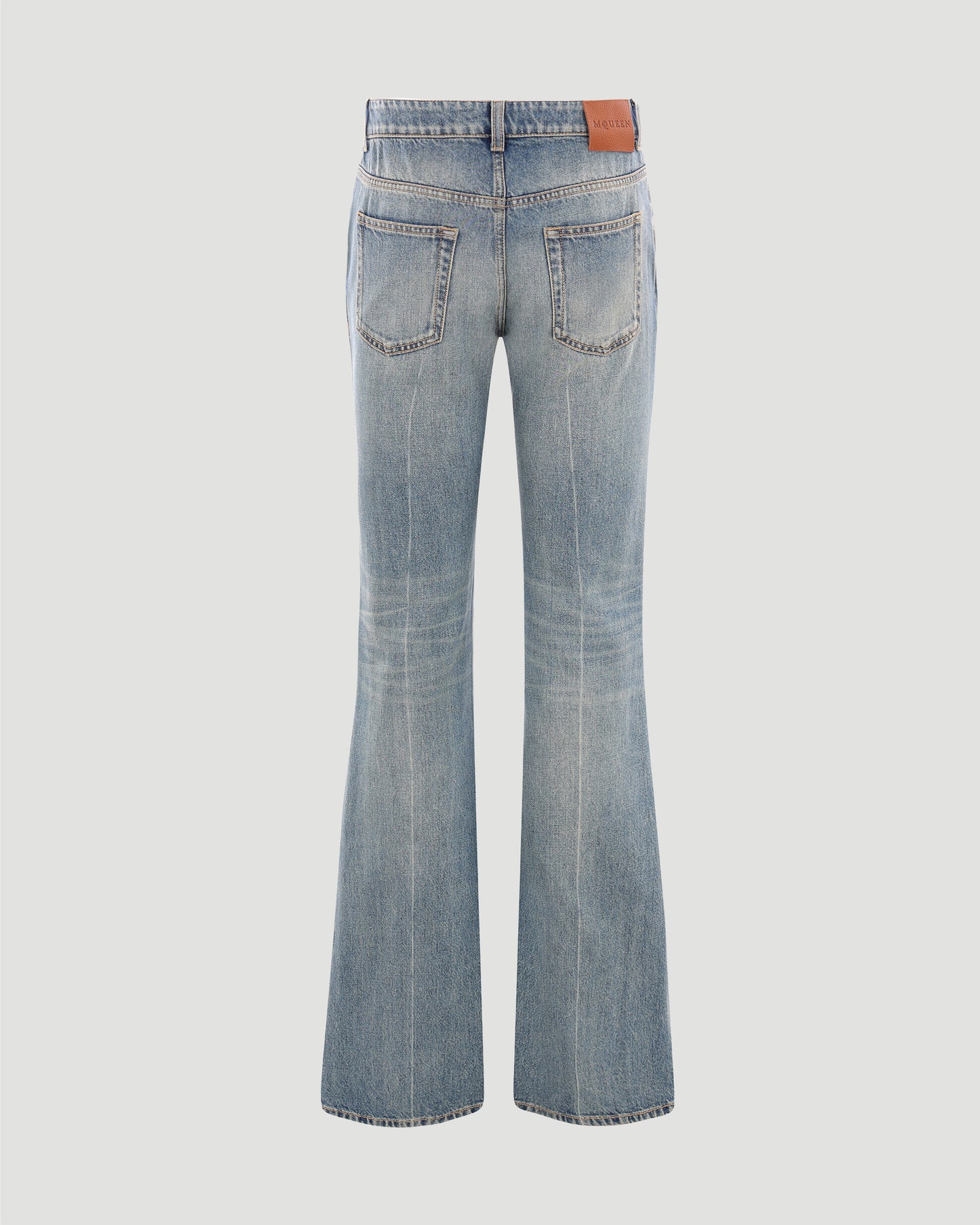 Slightly Flared Jeans in Light Blue
