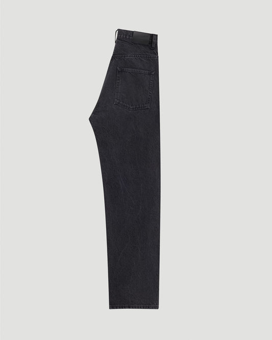 Carrot-Fit Jeans in Used Paris Black Denim