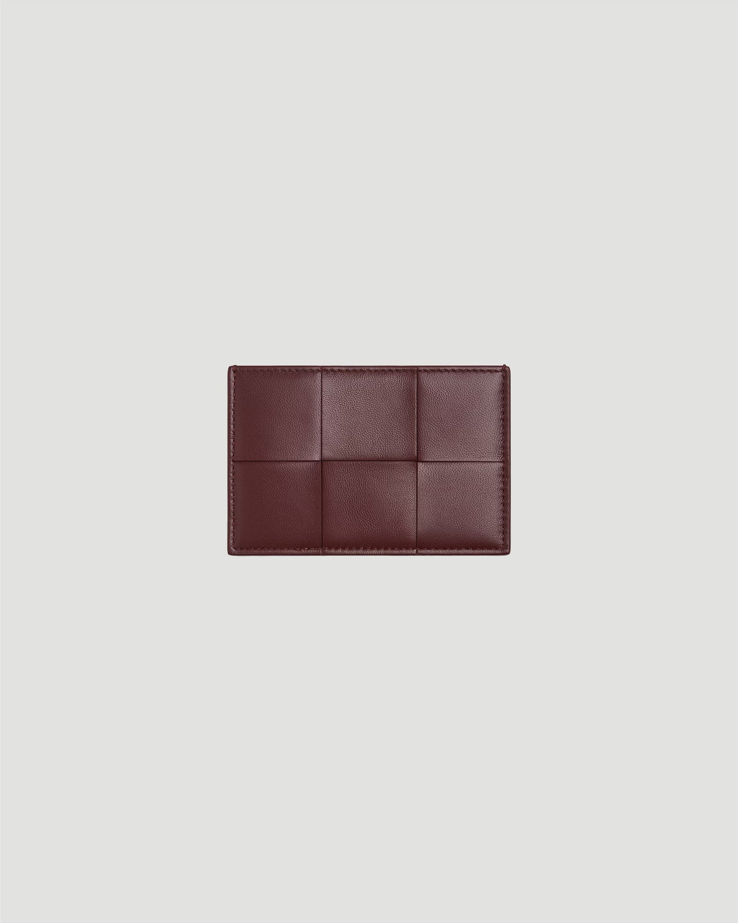Cassette Credit Card Case in Madder Brown & Rosewood