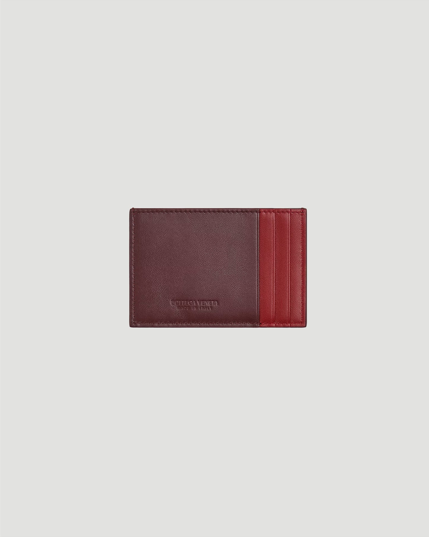 Cassette Credit Card Case in Madder Brown & Rosewood