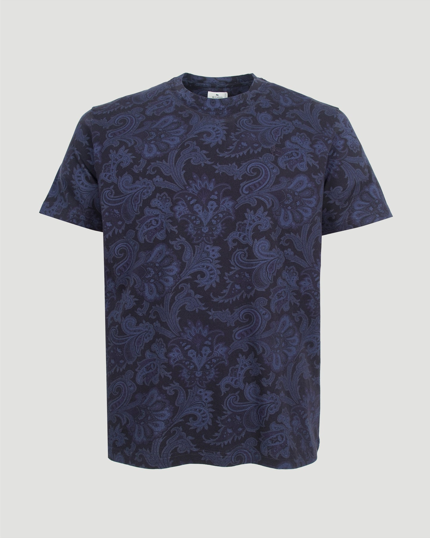 PAISLEY AND MAXI FLOWER COTTON T-SHIRT
