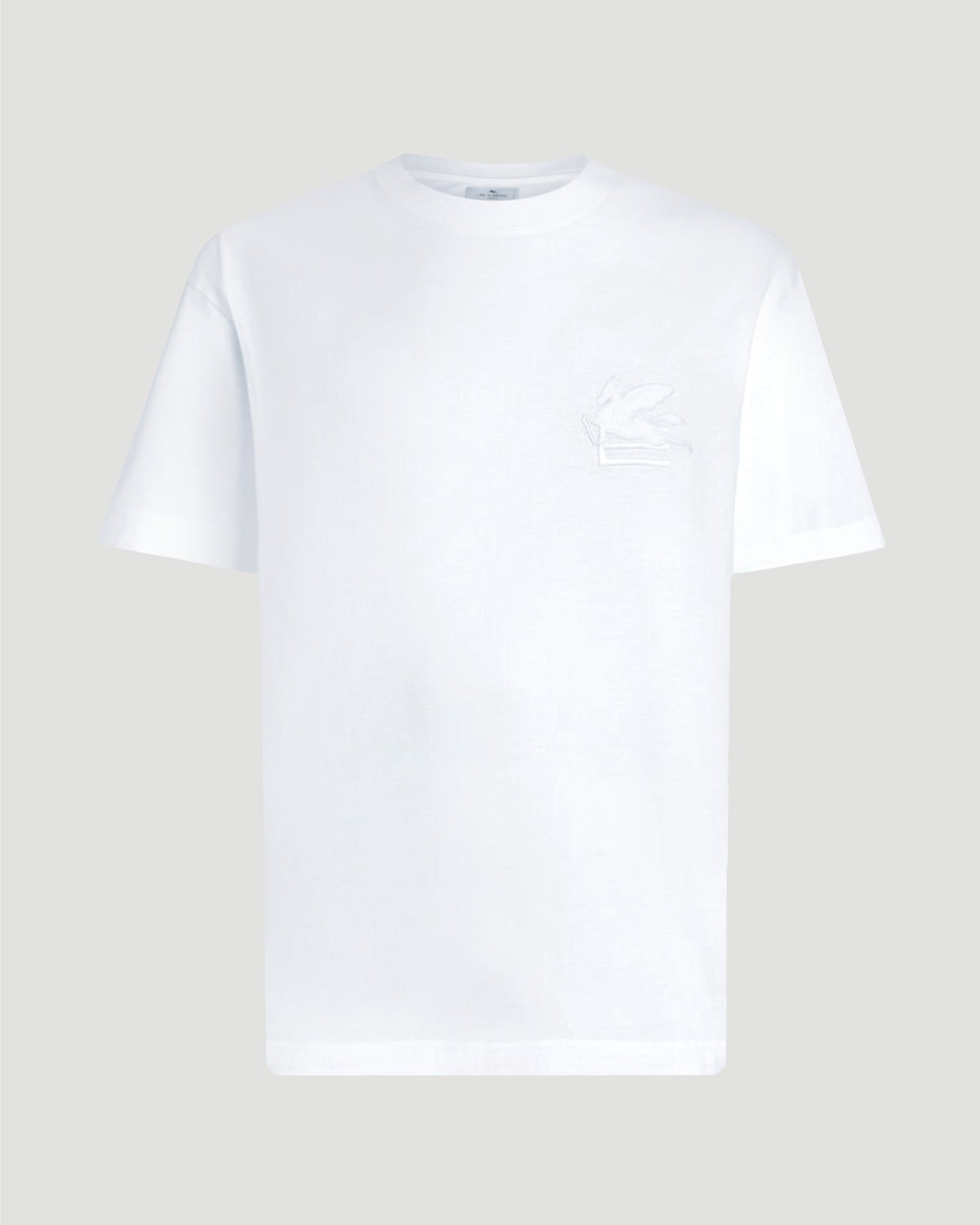 T-SHIRT WITH PEGASO EMBROIDERY IN WHITE