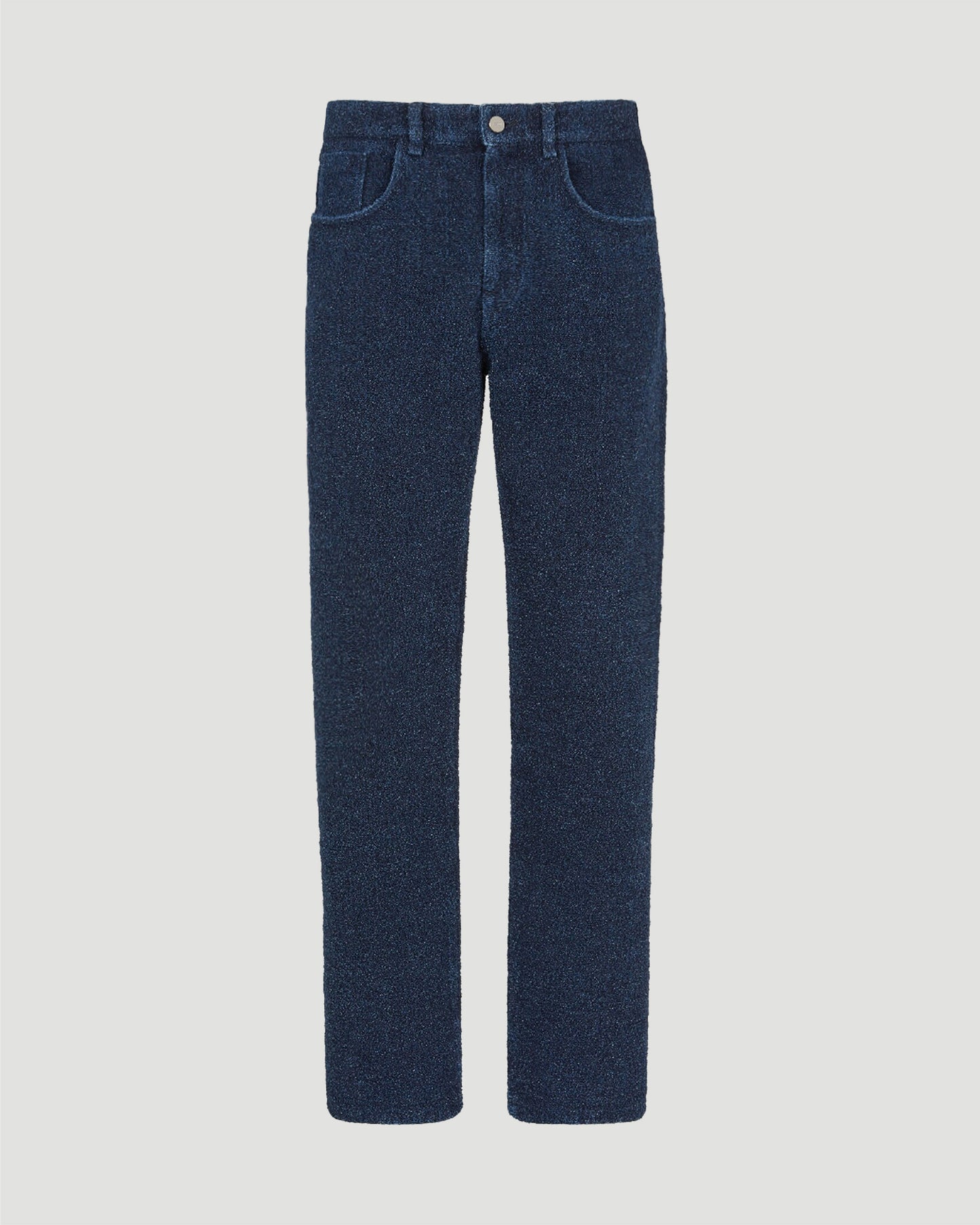 Blue Bouclé Jeans