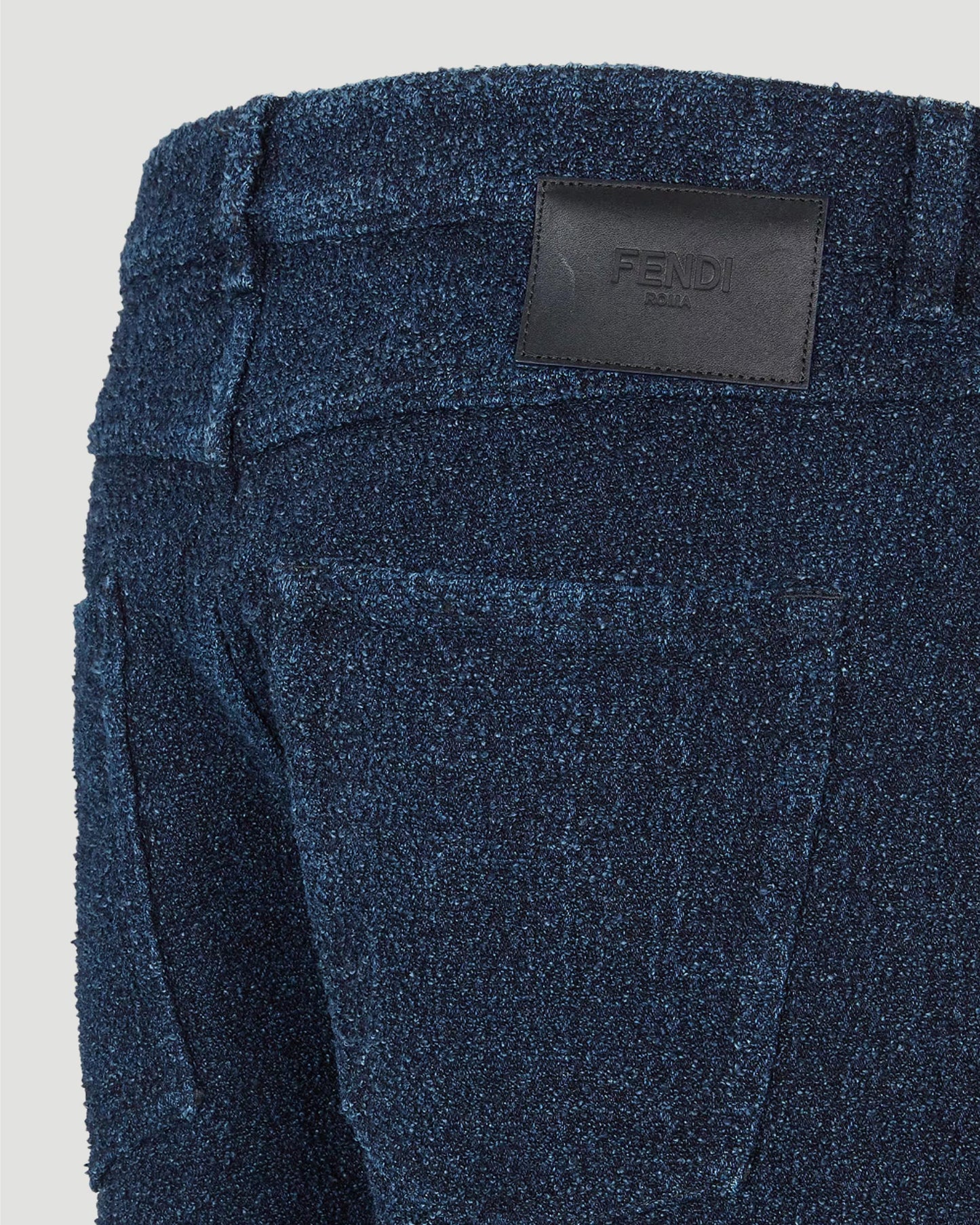 Blue Bouclé Jeans
