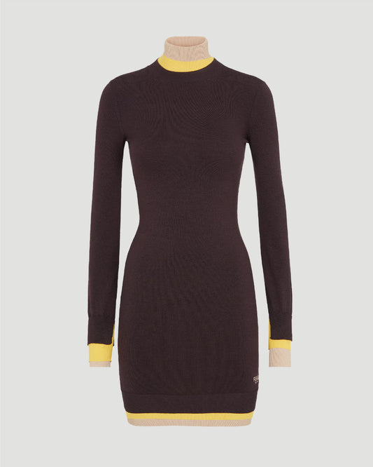 Dark Purple Wool Dress