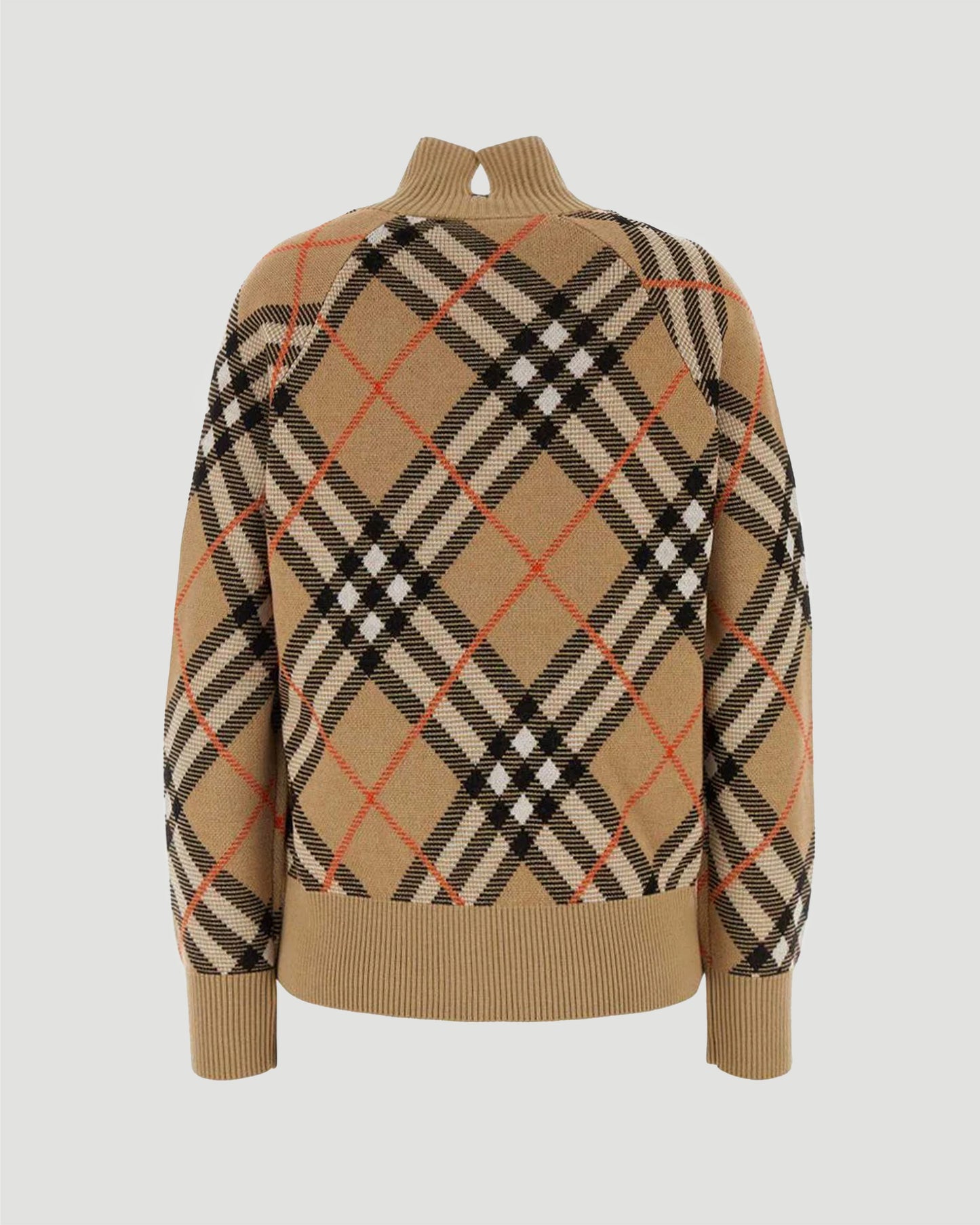 Knit Check Cardigan