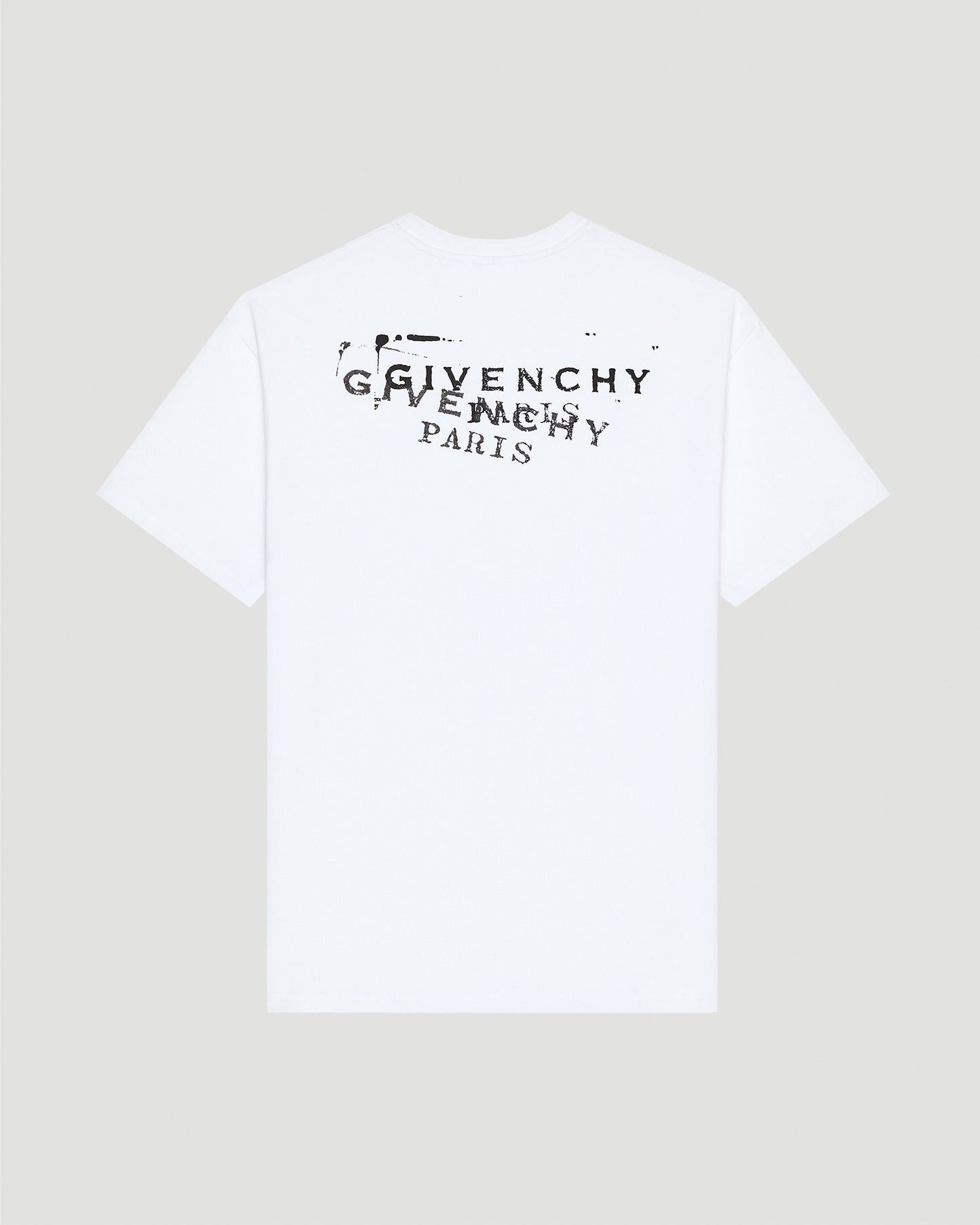 T-shirt in Cotton with GIVENCHY Paris Gros Grain