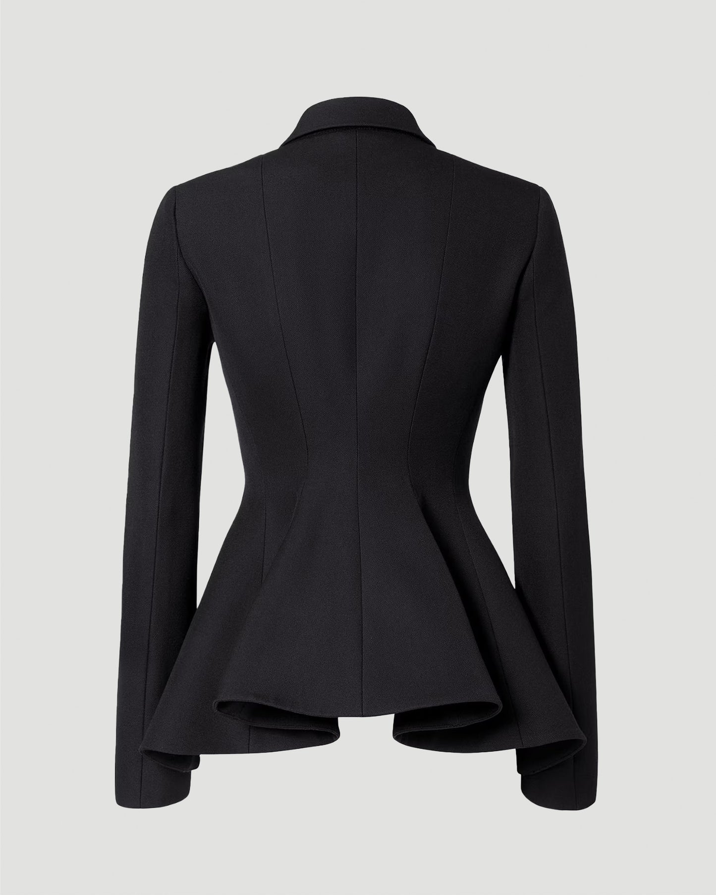 Grain De Poudre Wool Jacket in Black