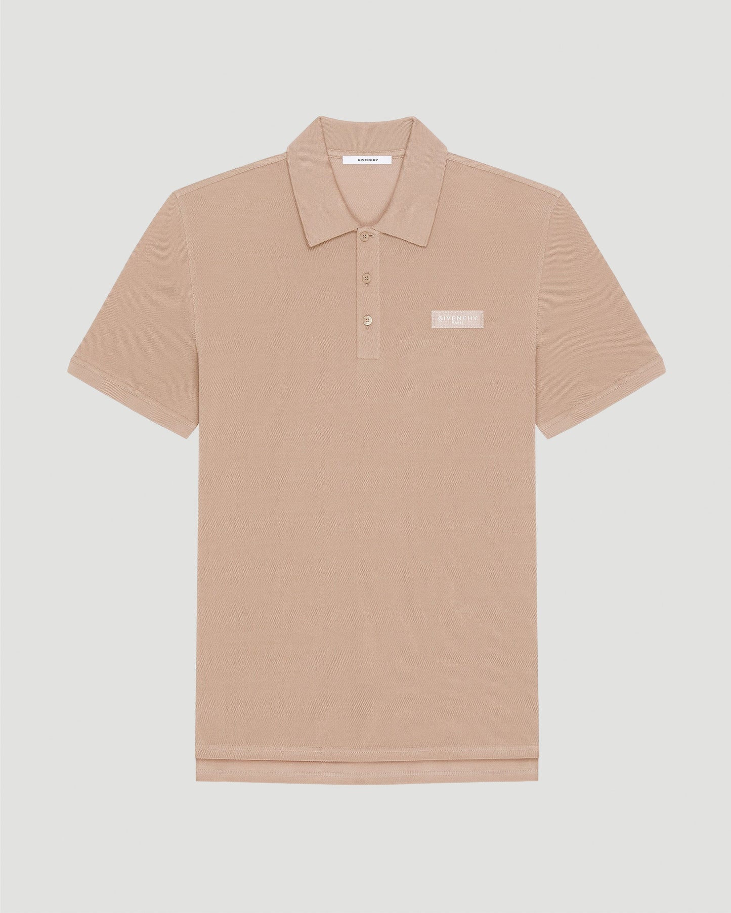 Polo in Cotton with GIVENCHY Paris Gros Grain