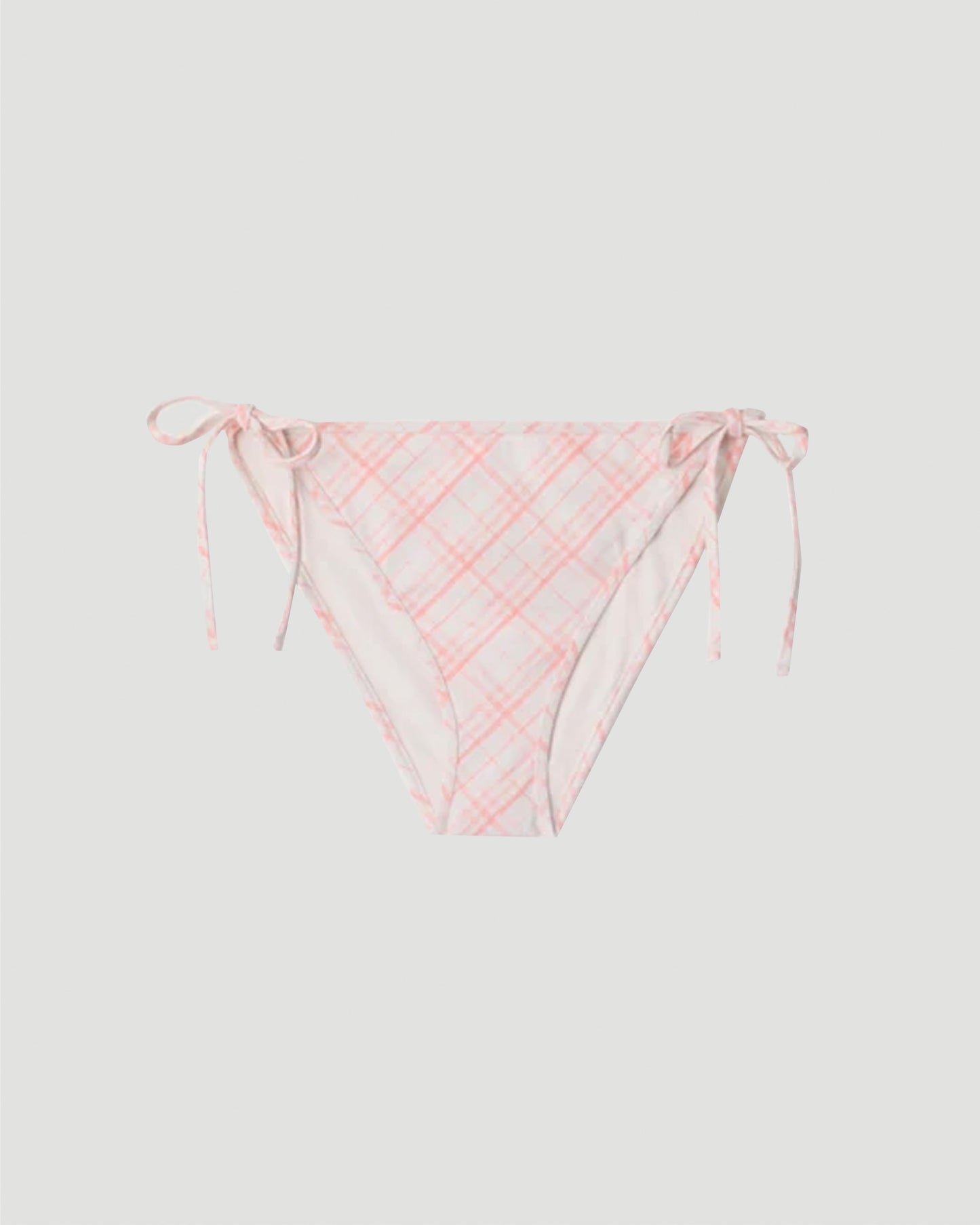 Check Bikini Briefs in Dusky Rose