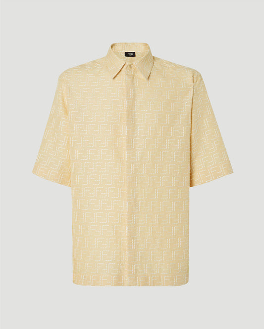 Yellow Linen FF Jacquard Shirt