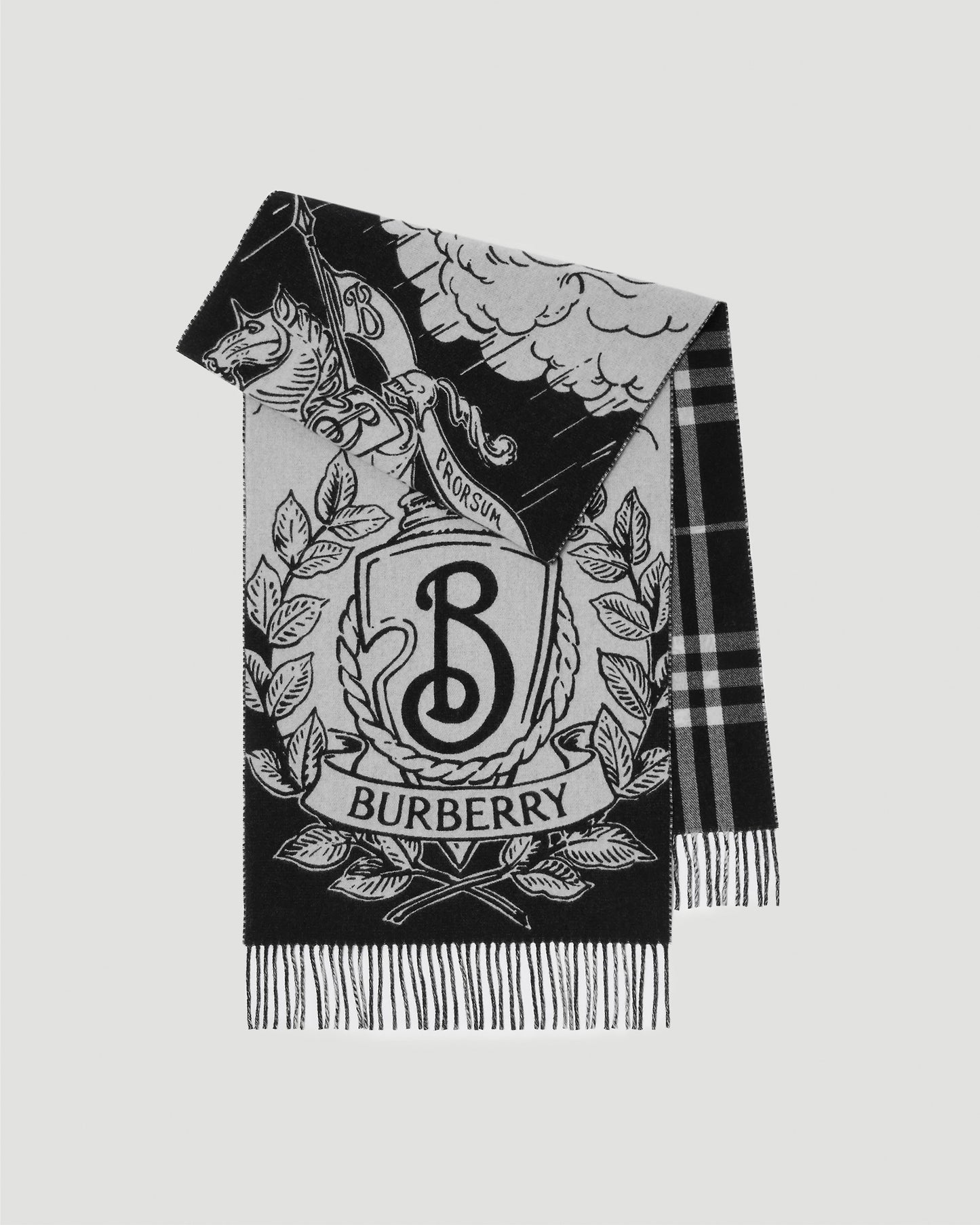 Wide Reversible Stormy Knight Scarf