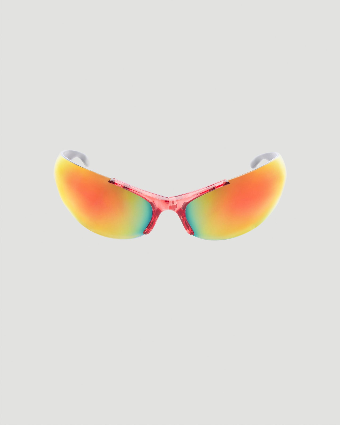 Afterhour Oval Sunglasses in Red