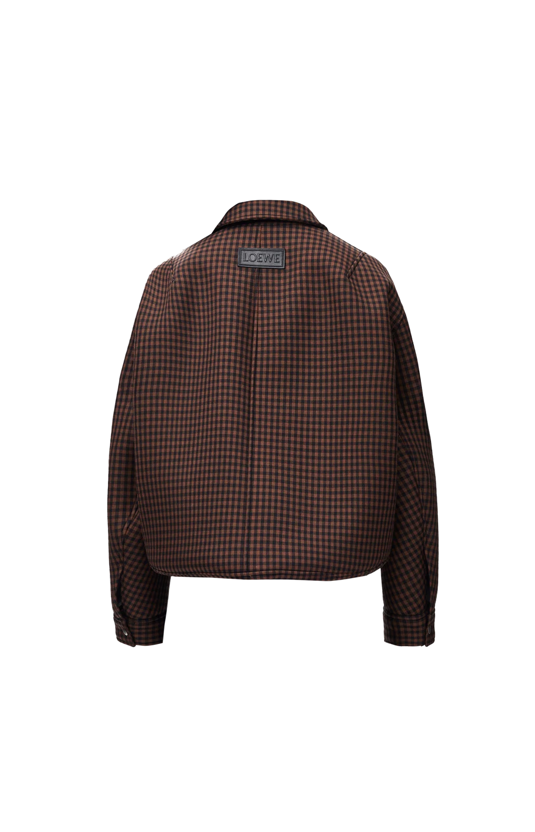 Wool Drawstring Jacket in Brown