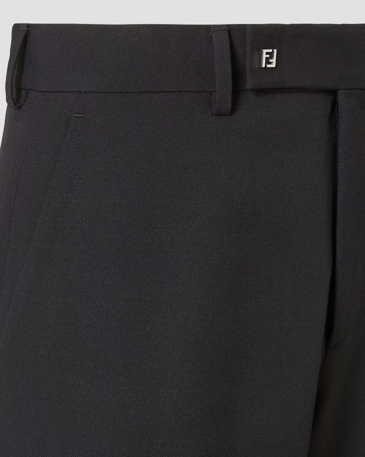 Wool Trousers in Black
