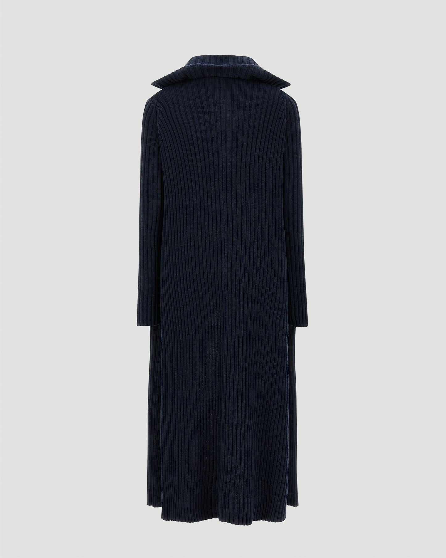 Ribbed Cardigan in Navy
