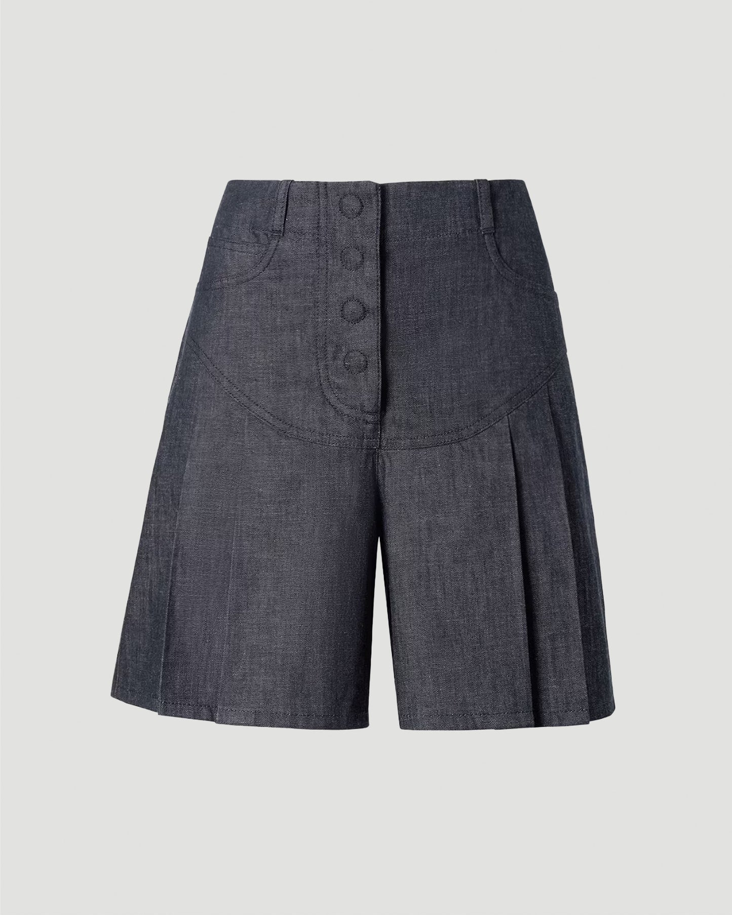 Denim Chambray Shorts