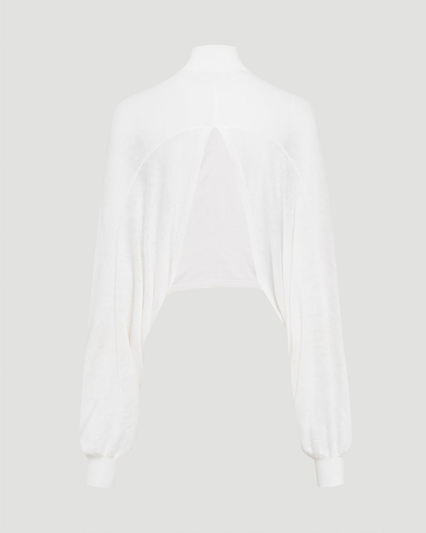COTTON LINEN KNIT BARE BACK JUMPER