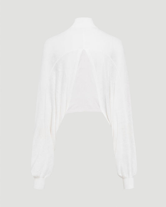 COTTON LINEN KNIT BARE BACK JUMPER