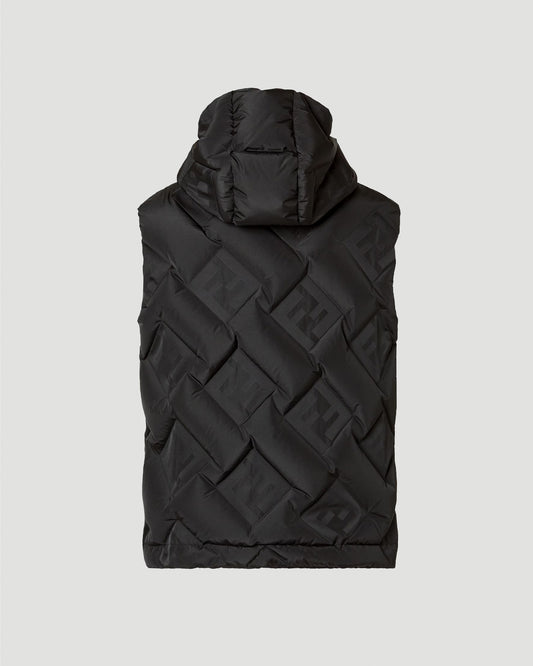 Black FF Technical Fabric Gilet
