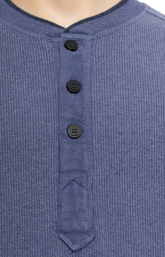 Jacquemus The Tricot Henley T-shirt in Blue — product photo 2