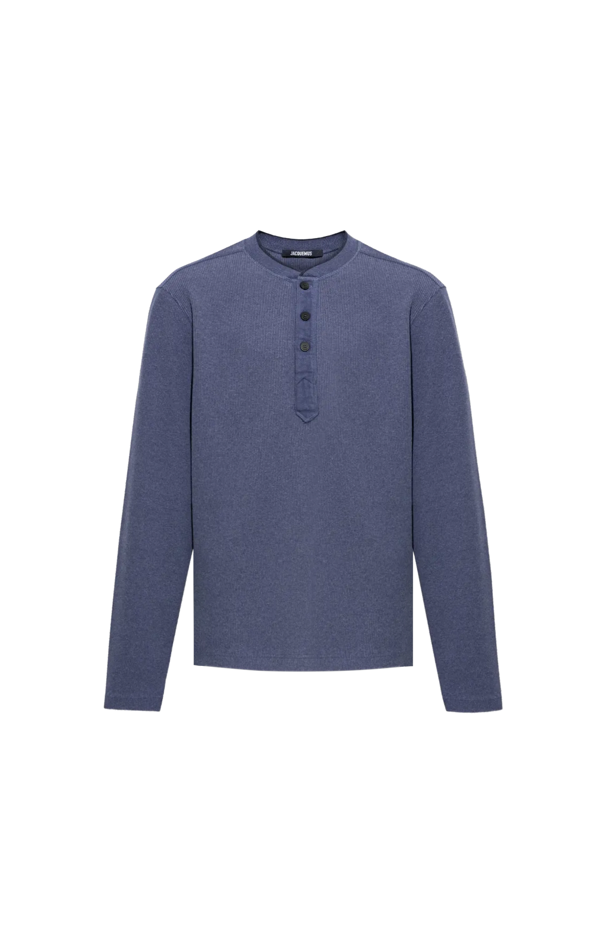 Jacquemus The Tricot Henley T-shirt in Blue — front view