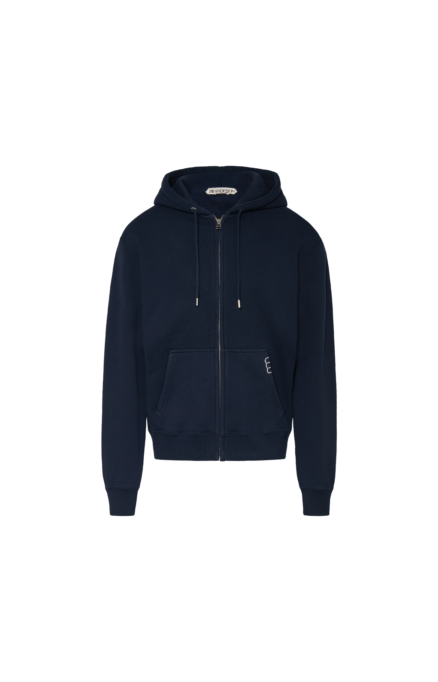 JW Anderson Front Zip Hoodie in Navy