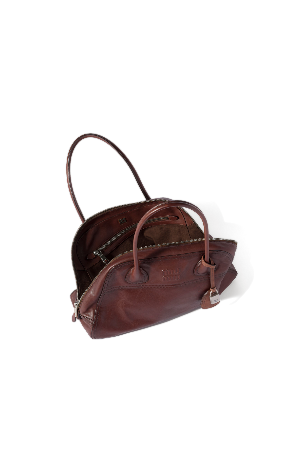 Miu Miu Vivant Leather Bag in Briarwood — product photo 5