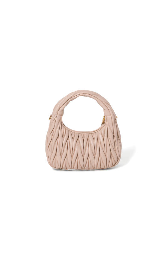 Miu Miu Wander Matelassé Nappa Leather Hobo Bag in Powder Pink — product photo 2