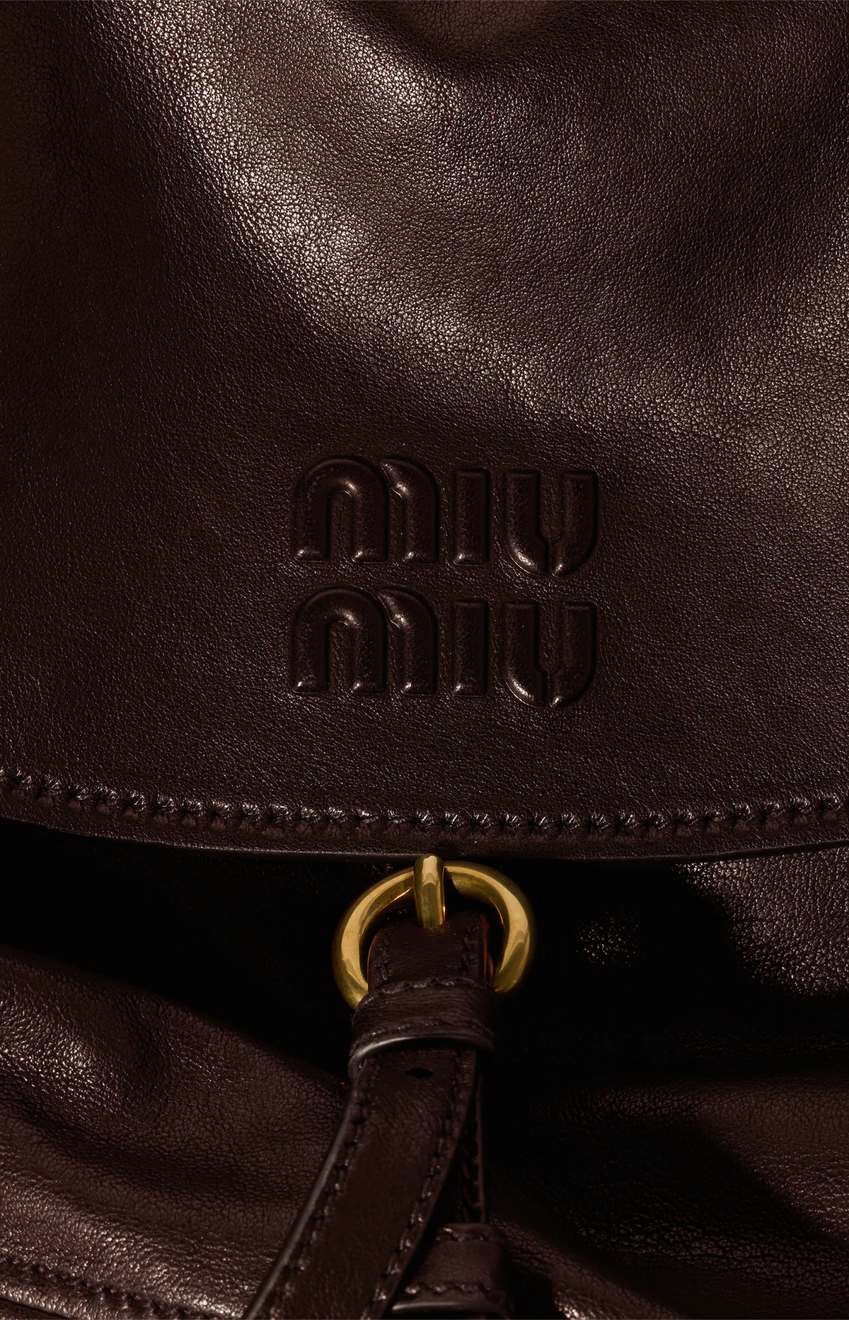 Miu Miu Rendez-Vous Leather Bag in Briarwood — product photo 5