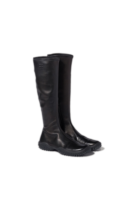 Miu Miu Stretch Nappa Leather Boots in Black — product photo 2