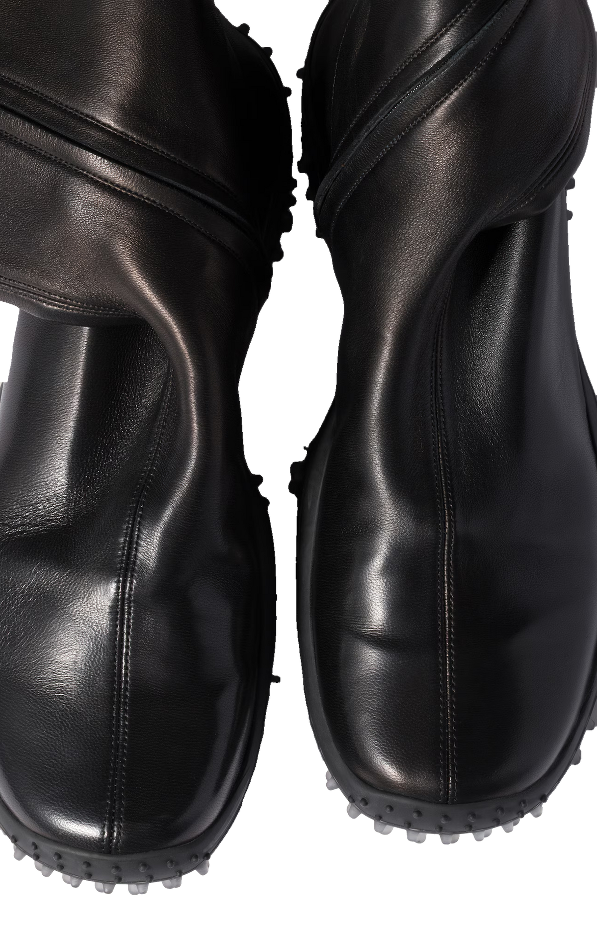 Miu Miu Stretch Nappa Leather Boots in Black — product photo 3