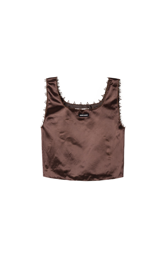 Satin Crop Top
