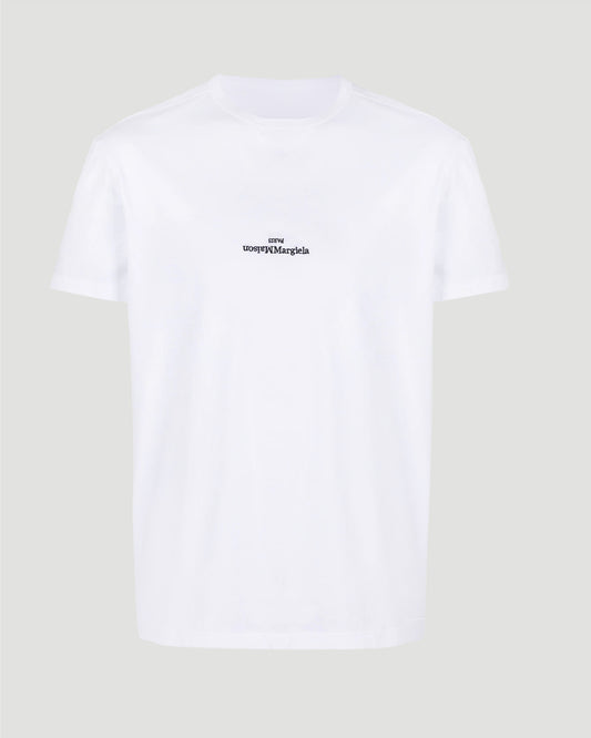 White Cotton T-Shirt With Logo