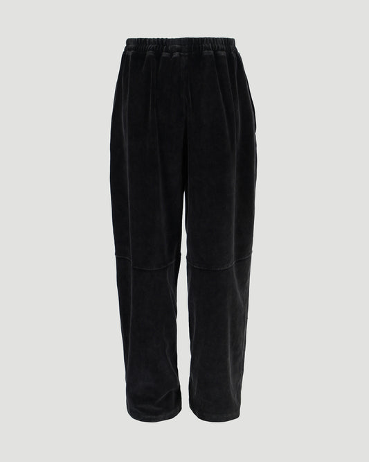 VELOUR TRACK PANTS in Washed Pepper