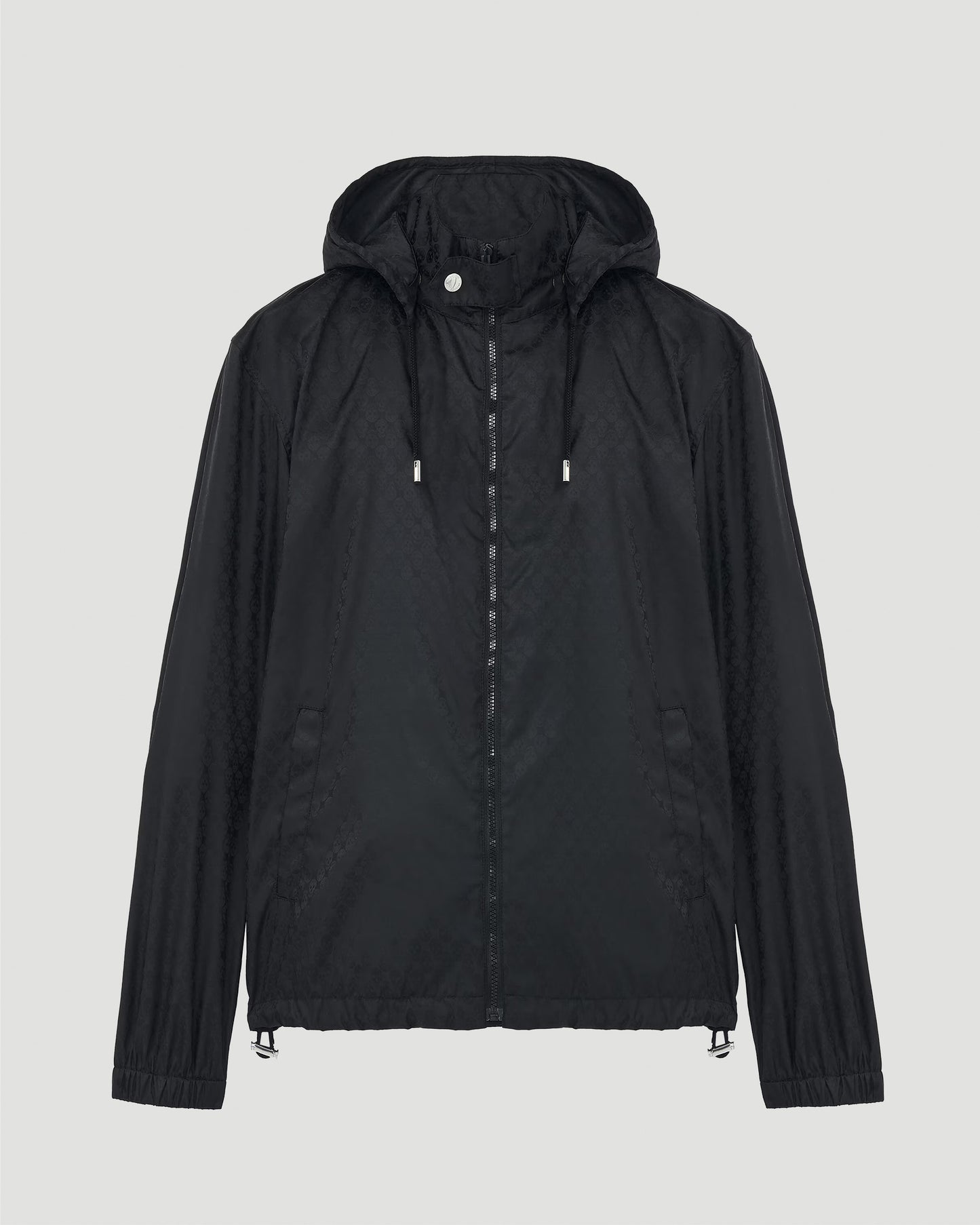 Jacquard Windbreaker With Skull
